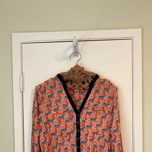 Anthropologie Vanessa&Virginia tiger print top 12